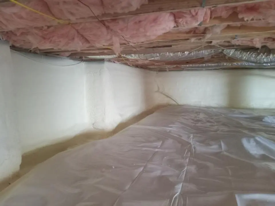 Crawl space encapsulation with closed-cell spray foam for Spray Foam Roofing Repair in Sheffield